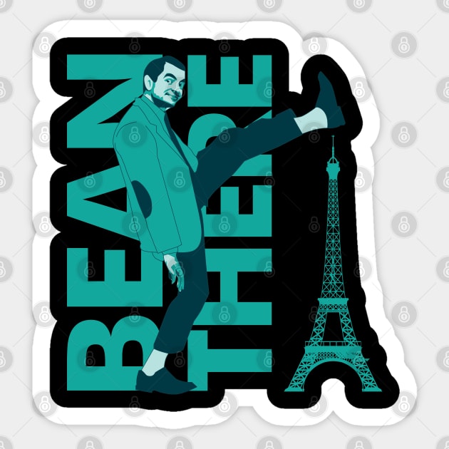 Bean There Mr Bean to Paris Sticker by ryanjaycruz